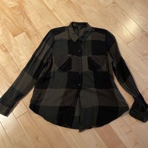 Womens size M Lucky Brand plaid flannel